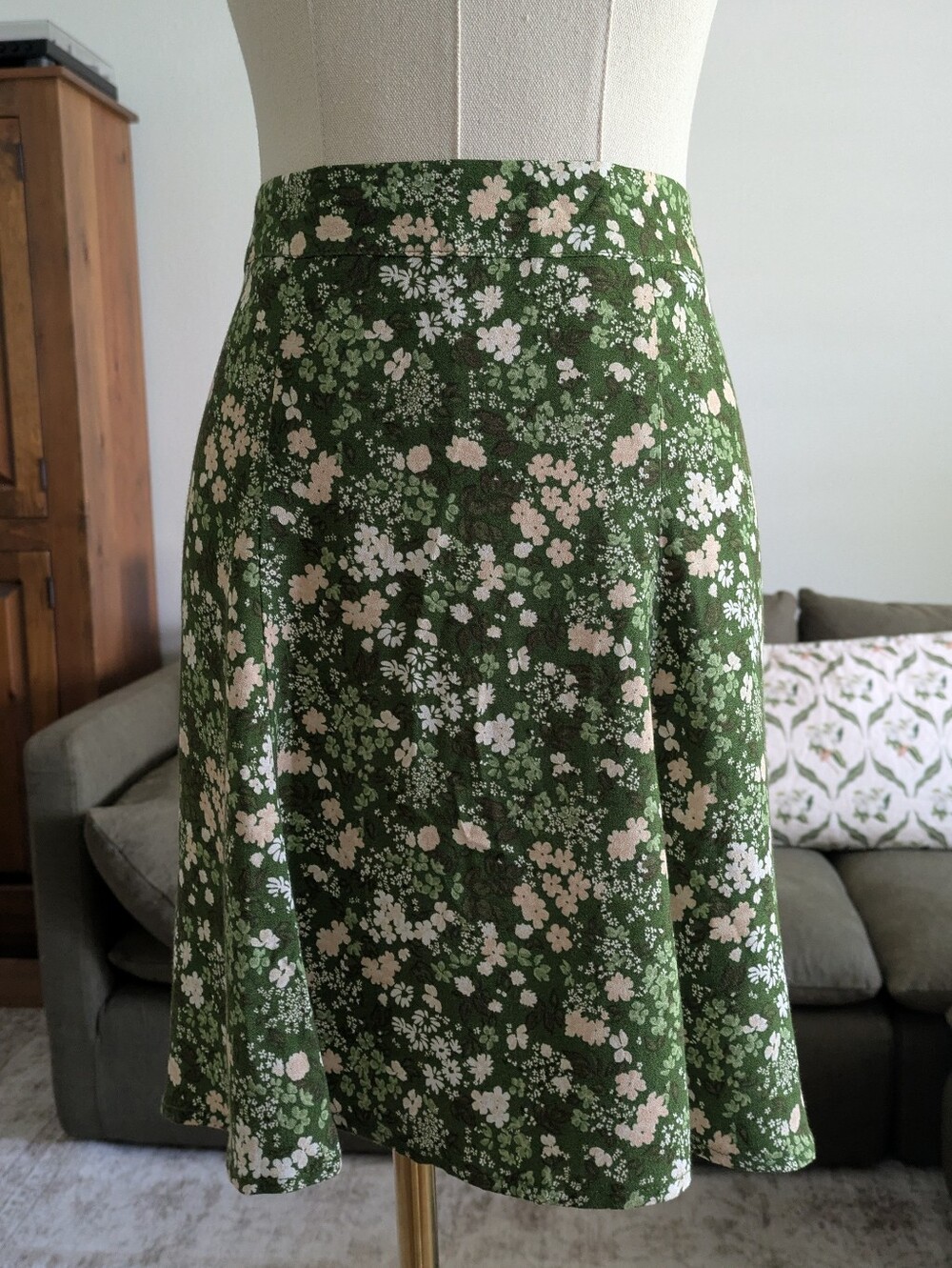 Reformation Flounce Mini Skirt - Autumnal Ditsy Floral